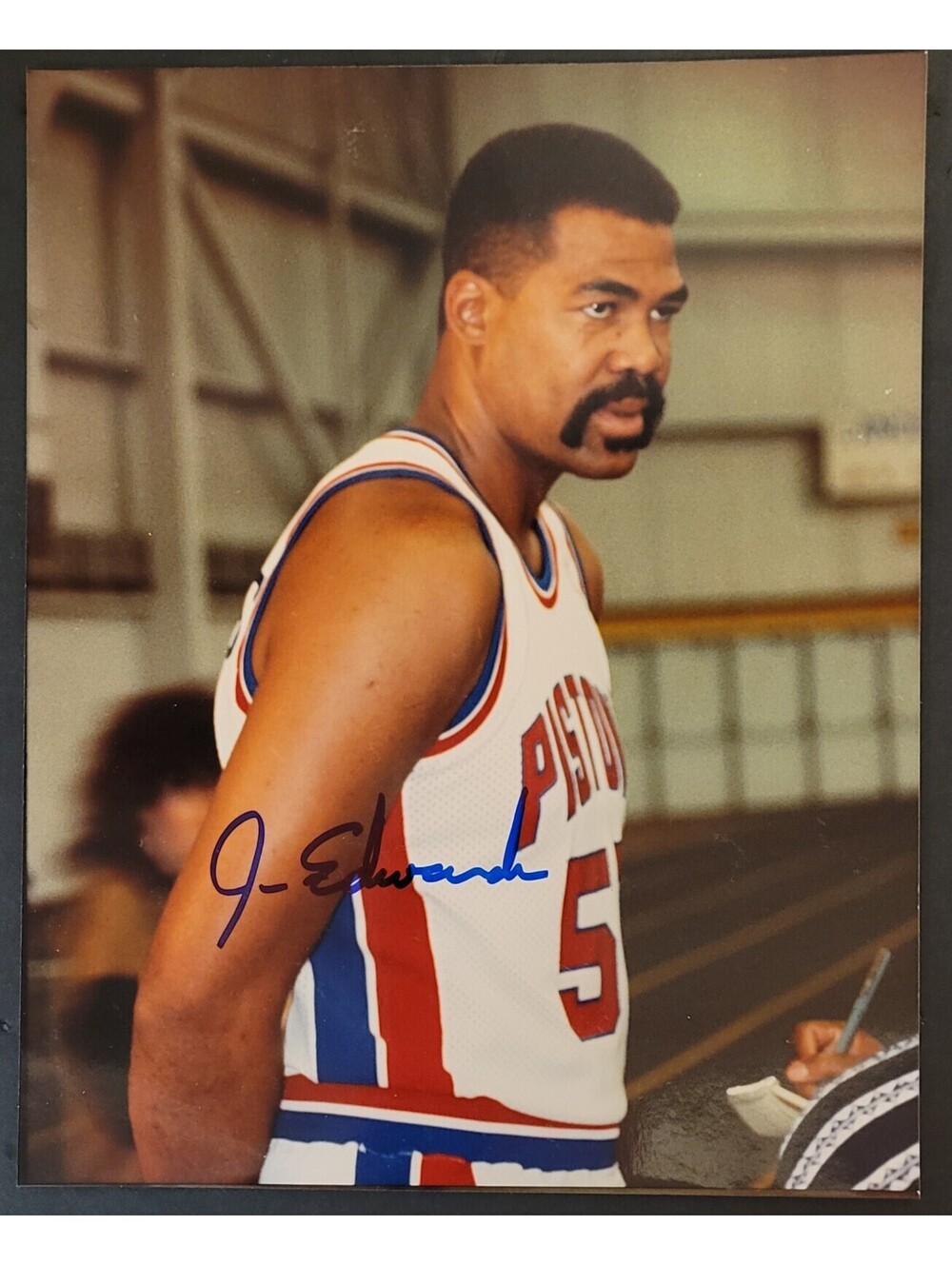 James Edwards Detroit Pistons Autographed Signed 8"x10" Photo w/COA